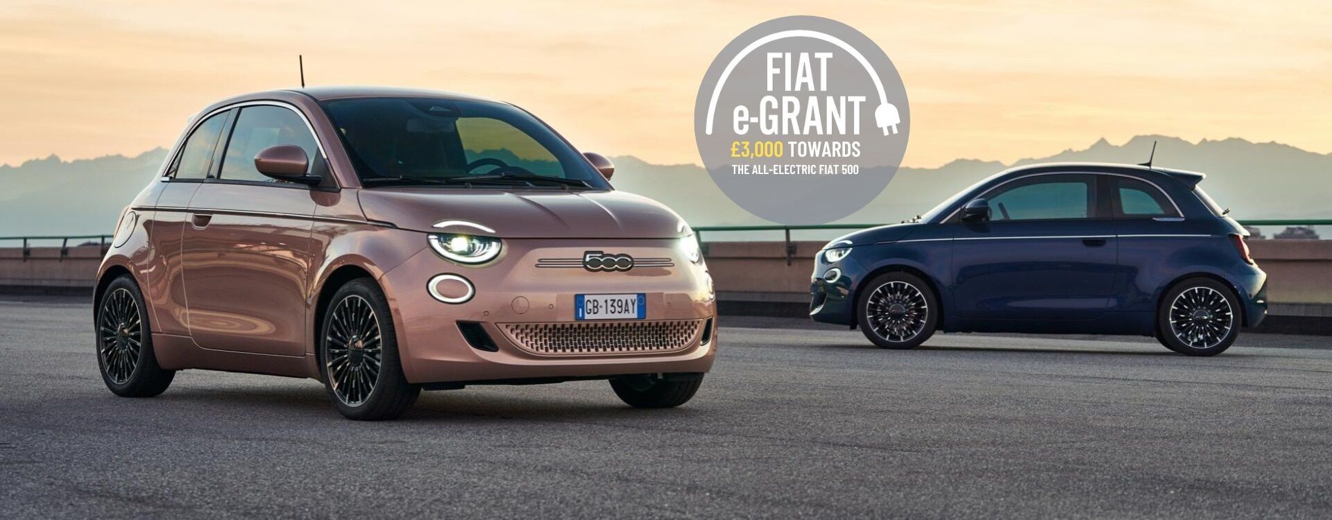 Fiat All-Electric 500 Hero Image