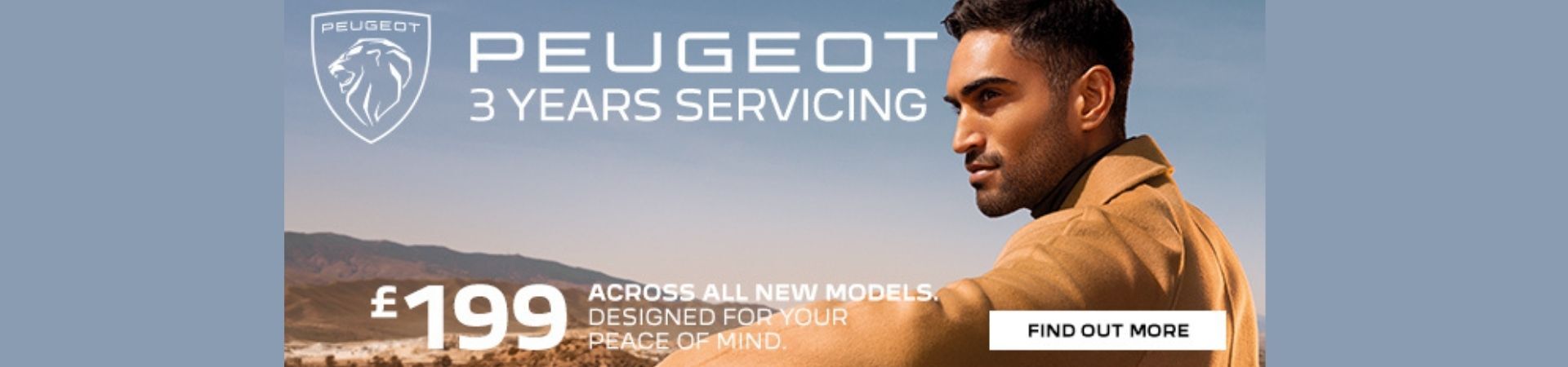 Peugeot 3 Years Servicing Banner Image
